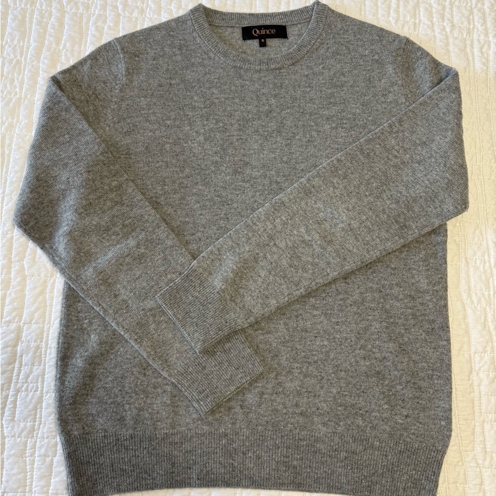 Quince Men's Cashmere Gray Sweater